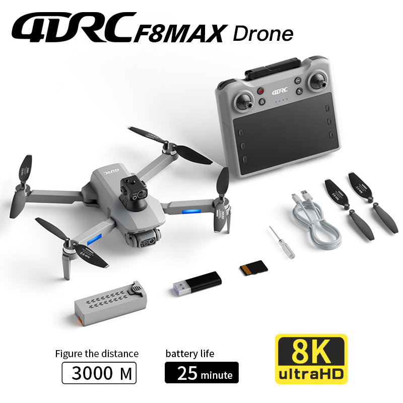 Drone Camera 4K - F8 MAX GPS الطائرة بدون طيار
