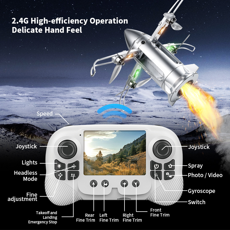 طائرة OZ X6 بدون طيار، شاشة تح - مراجعة Drone Camera Hd وسعره