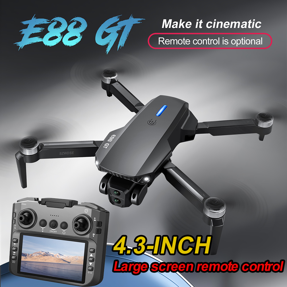 طائرة بدون طيار E88GT جديدة مع - مراجعة Drone Camera Professional وسعره